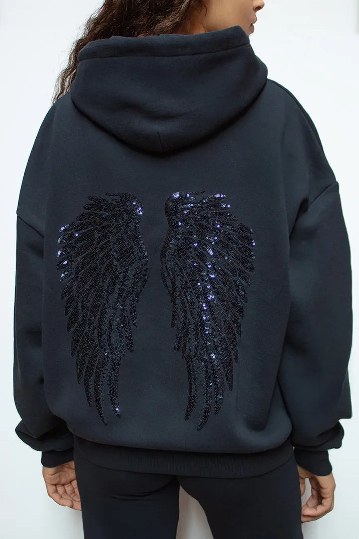 Hoodie Ailes Céleste