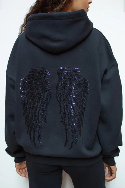 Hoodie Ailes Céleste
