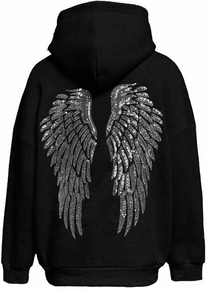 Hoodie Ailes Céleste