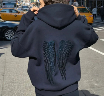 Hoodie Ailes Céleste