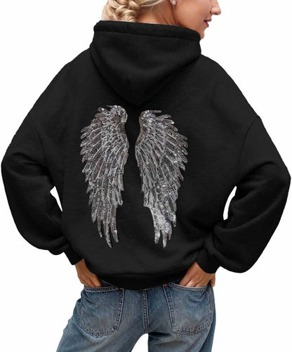 Hoodie Ailes Céleste